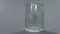 Душевой угол-ограждение «Timo» TL-1101 Romb Glass 100/100 прозрачный с рисунком/хром четверть круга с поддоном, картинка №2