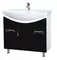 Мебель для ванной «Bellezza» Лагуна 85 чёрная/белая, картинка №2