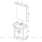 Мебель для ванной подвесная «Aquanet» Грейс 60 1 ящик белая/дуб кантенбери, фотография №15