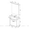 Мебель для ванной подвесная «Aquanet» Грейс 65 1 ящик белая/дуб кантенбери, изображение №8