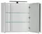 Мебель для ванной подвесная «Aquanet» Латина 100 бордо/белая, изображение №8