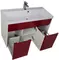 Мебель для ванной подвесная «Aquanet» Латина 100 бордо/белая, картинка №6