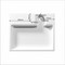 Раковина над стиральной машиной «СанТа» Лидер 60/50 с кронштейнами литьевой мрамор белая, изображение №4