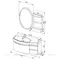 Мебель для ванной подвесная «Aquanet» Опера 115 с 3 ящиками белая левая/правая, фотография №15