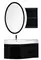 Мебель для ванной подвесная «Aquanet» Опера 115 с 3 ящиками чёрная левая/правая, фотография №3