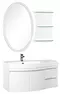 Мебель для ванной подвесная «Aquanet» Опера 115 с дверцами и ящиками белая левая/правая, фото №1