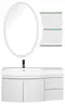 Мебель для ванной подвесная «Aquanet» Опера 115 с дверцами и ящиками белая левая/правая, фотография №3