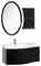 Мебель для ванной подвесная «Aquanet» Опера 115 с дверцами и ящиками чёрная левая/правая, фото №1
