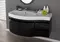 Мебель для ванной подвесная «Aquanet» Опера 115 с дверцами и ящиками чёрная левая/правая, картинка №6