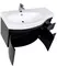Мебель для ванной подвесная «Aquanet» Опера 115 с дверцами и ящиками чёрная левая/правая, фото №5