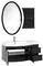 Мебель для ванной подвесная «Aquanet» Опера 115 с дверцами и ящиками чёрная левая/правая, картинка №2
