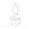 Мебель для ванной подвесная «Aquanet» Сопрано 95 с дверцами и ящиками белая левая/правая, картинка №18