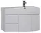 Мебель для ванной подвесная «Aquanet» Сопрано 95 с дверцами и ящиками белая левая/правая, картинка №10