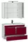 Мебель для ванной подвесная «Aquanet» Тиволи 100 бордо/белая, картинка №2