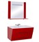 Мебель для ванной подвесная «Bellezza» Берта 100 Н красная, фото №1