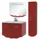 Мебель для ванной подвесная «Bellezza» Версаль 90 со скрытым ящиком красная, фото №1