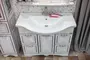 Мебель для ванной «Sanflor» Адель 100 белая с патиной серебро, изображение №4