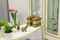 Мебель для ванной «Sanflor» Адель 65 белая с патиной золото, фото №13