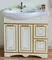 Мебель для ванной «Sanflor» Адель 82 белая с патиной золото левая/правая, фотография №3