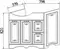 Мебель для ванной «Sanflor» Адель 82 белая с патиной серебро левая/правая, картинка №10