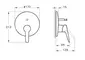 Solid S Built-in Bath/Shower Mixer · Solid S, Vitra, A42446EXP, картинка №2