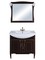 Мебель для ванной «ASB-Woodline» Модена 85 тёмный орех с патиной золото, изображение №4