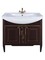 Мебель для ванной «ASB-Woodline» Модена 85 тёмный орех с патиной золото, изображение №8
