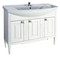 Мебель для ванной «ASB-Woodline» Модена 105 белая с патиной серебро, картинка №2