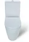 Унитаз компакт безободковый «Vitra» Sento 9830B003-7204 белый с сиденьем дюропласт с микролифтом белый, изображение №4