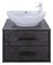 Мебель для ванной подвесная «Sanflor» Румба 60/2 венге с патиной серебро, фотография №7