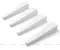 Комплект мебельных ножек «Aquanet» Бостон М 4 штуки белых, фото №1