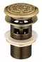 Донный клапан для раковины «Lemark» Jasmine LM6680B с механизмом Клик-Клак бронза, фото №1