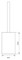 Ёршик для унитаза «Aquanet» CE1604A-TOH напольный белый/хром, фотография №3