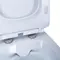 Унитаз компакт безободковый «Cersanit» Carina 011 белый с сиденьем дюропласт ультратонкое с микролифтом белое, фотография №7