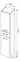 Пенал «Dreja» 35 77.0303W подвесной белый глянец левый, изображение №4