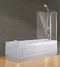Шторка на ванну стеклянная «Esbano» ES-1412 120/140 прозрачная/хром универсальная, фото №1