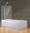 Шторка на ванну стеклянная «Esbano» ES-1412 120/140 прозрачная/хром универсальная, картинка №2