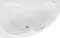 Ванна акриловая «Aquanet» Capri 160/100 с каркасом без сифона с ручками белая левая, фото №1