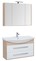 Мебель для ванной подвесная «Aquanet» Остин 105 белый глянец/дуб сонома, фото №1