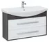 Мебель для ванной подвесная «Aquanet» Остин 105 белый глянец/дуб кантербери, изображение №4