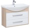 Мебель для ванной подвесная «Aquanet» Остин 85 белый глянец/дуб сонома, изображение №4