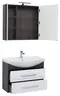 Мебель для ванной подвесная «Aquanet» Остин 85 белый глянец/дуб кантербери, картинка №2