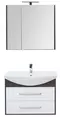 Мебель для ванной подвесная «Aquanet» Остин 85 белый глянец/дуб кантербери, фотография №3