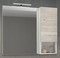 Зеркальный шкаф из массива «Comforty» Ганновер 90 без света дуб дымчатый правый, фото №1