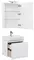 Мебель для ванной подвесная «Aquanet» Йорк 60 белая, картинка №2