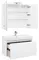 Мебель для ванной подвесная «Aquanet» Йорк 100 белая, картинка №2 Мебель для ванной подвесная «Aquanet» Йорк 100 белая, картинка №2