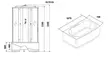 Душевой бокс «Niagara» NG-5170-01 4 места 170/75 с ванной тонированный/чёрный с гидромассажем и электрикой, фотография №3