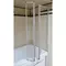 Шторка на ванну стеклянная «Radomir» 5 секционная 116/140 прозрачная/хром универсальная, картинка №2