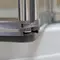 Шторка на ванну стеклянная «Radomir» 5 секционная 116/140 прозрачная/хром универсальная, картинка №6