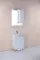 Зеркало с шкафчиком «Onika» Лайн 48.01 с подсветкой белое правый, картинка №2